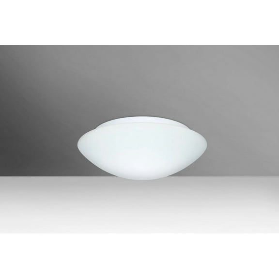 977207C-LED-Besa Lighting-Nova 10-One Light Flush Mount-10.25 Inches Wide by 3.88 Inches High-White Glass Color-LED Lamping Type