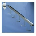 thumbnail image 2 of 18" L Chrome 5 J Hook Wall Mount Waterfall Square Tube Faceout Hook - 1 Unit, 2 of 2
