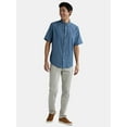 thumbnail image 2 of George Men's & Big Men's Short Sleeve Button-Up Poplin Shirt, Sizes S-3XL, 2 of 5