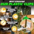 thumbnail image 5 of 100Pcs Clear Plant Clips for Climbing Plants Indoor – White Flexible Vine Wall Clips with Self-Adhesive Mounts, Universal Size Set for Vines, Easy Installation with Strong Grip, 5 of 18