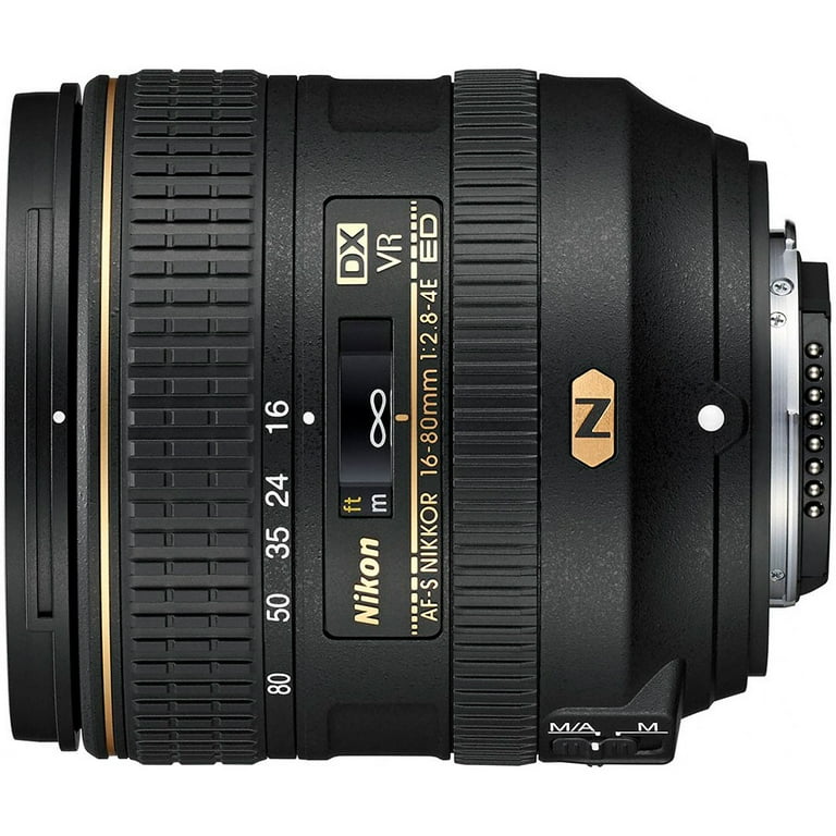 Nikon AF-S DX NIKKOR 16-80mm f/2.8-4E ED VR Lens - Walmart.com