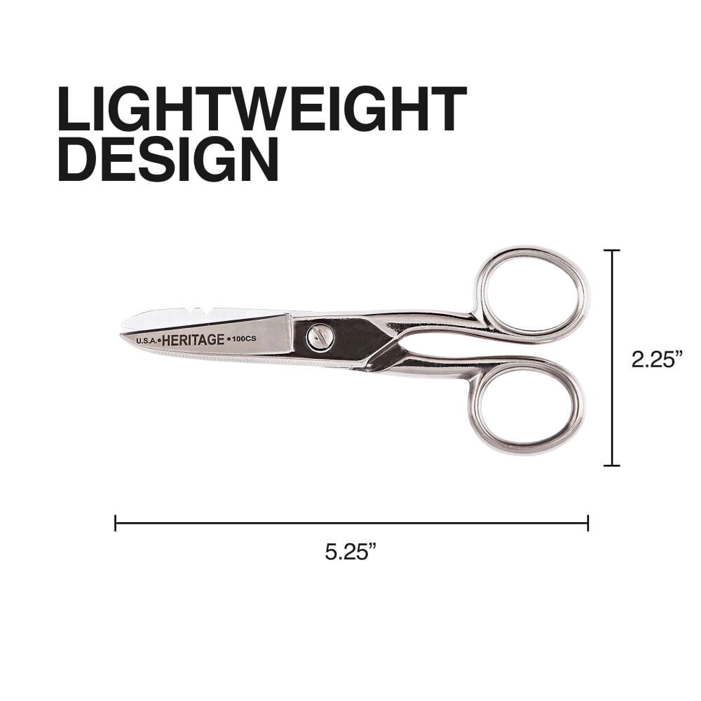 Klein Tools Electrician Scissors Serrated