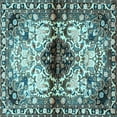 thumbnail image 1 of Ahgly Company Indoor Square Persian Light Blue Traditional Area Rugs, 6' Square, 1 of 4