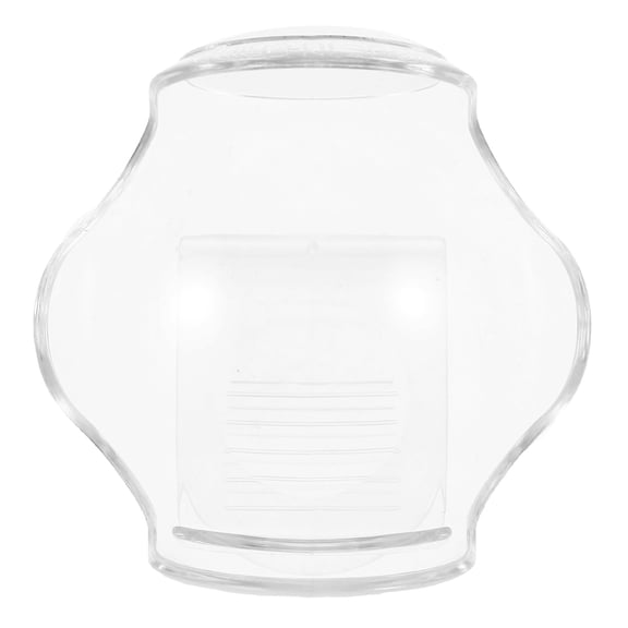 IDEANATEGRATE 1Pack Transparent Plastic Clip Shape Tennis Ball Holder for Preventing Ball Rolling Portable Design