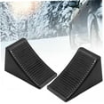 thumbnail image 4 of WRISTBIQUE 2Pcs Black Rubber Wheel Chocks for Car Tires Prevent Rolling Use with Ramps, 4 of 8