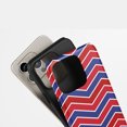 thumbnail image 4 of Chevron Pattern For All iPhone Series Protective Phone Case Geometric Red Blue White, 4 of 7
