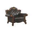 thumbnail image 3 of ACME Picardy Chair with 1 Pillow in Vintage Cherry Oak & PU, 3 of 5