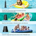 thumbnail image 2 of Dr.meter Portable Electric Air Mattress Pump, Rechargeable 4000mAh Battery Air Pump - Quick-Fill Air Inflator Deflator for Outdoor Camping Inflatable Bed Pool Boat Float Raft Swimming Rings Snow Tube, 2 of 7