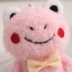 thumbnail image 5 of LLavero de juguete de peluche con dibujos animados para niños, oso lindo, conejo, pato, Rana, colgante pequeño, regalo de Navidad, llavero de adorno de bolsa de corazón para niña, 12cm, 5 of 5