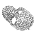 thumbnail image 1 of Sparkly Skull Brooch,  Clear Skull Pin Brooch  for, 1 of 8