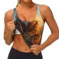 thumbnail image 3 of Pofeuu Prairie Meditating Lion Print Sports Bra for Women Sexy Vest Yoga Running Gym Fitness Crop Bras Tops-Large, 3 of 8