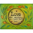 thumbnail image 2 of Kinnison, Carolyn 32x26 White Modern Wood Framed Museum Art Print Titled - Love one Another, 2 of 4
