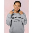 thumbnail image 2 of Gothic Style Chicago Hoodie Women -Image by Shutterstock, Female x-Large, 2 of 4