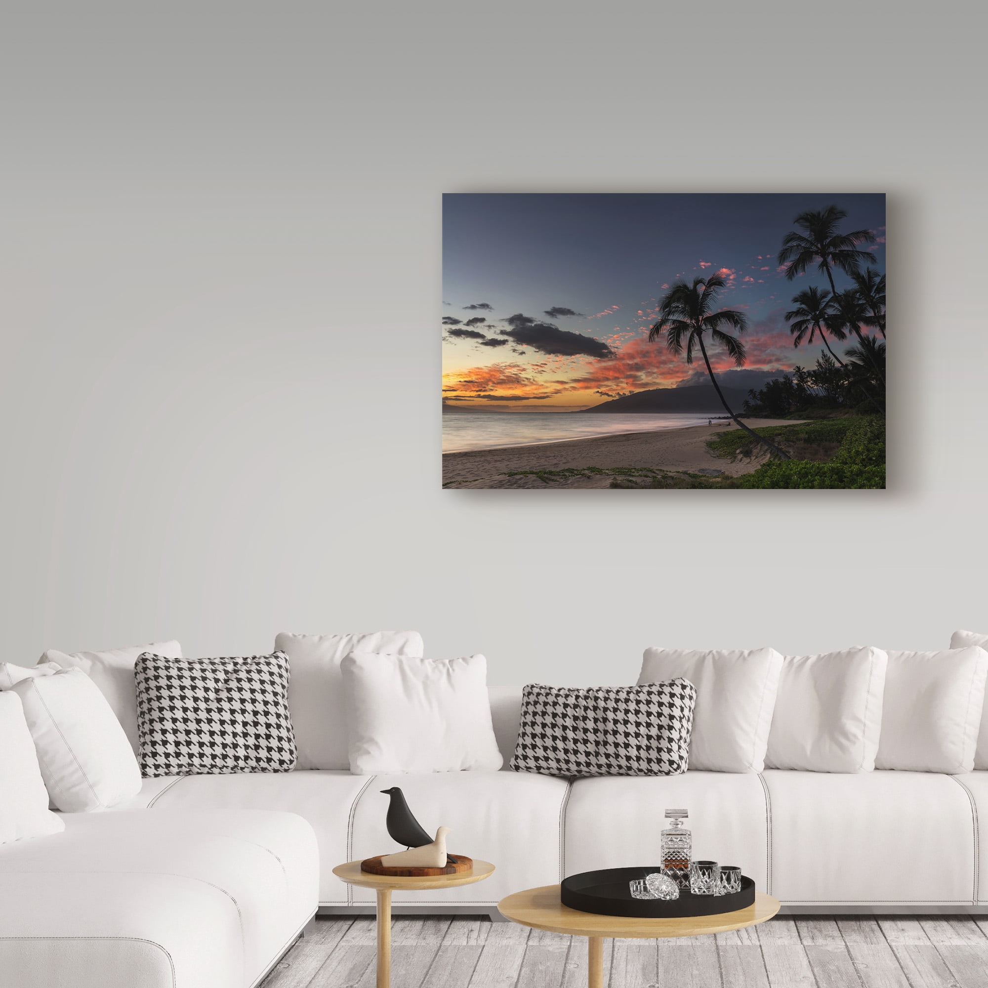 Trademark Fine Art 'Charley Young Beach Sunset' Canvas Art by Pierre Leclerc