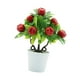 thumbnail image 4 of Adorno de mesa con plantas artificiales en maceta y fruta artificial en maceta pequeña. Manzana, 4 of 9