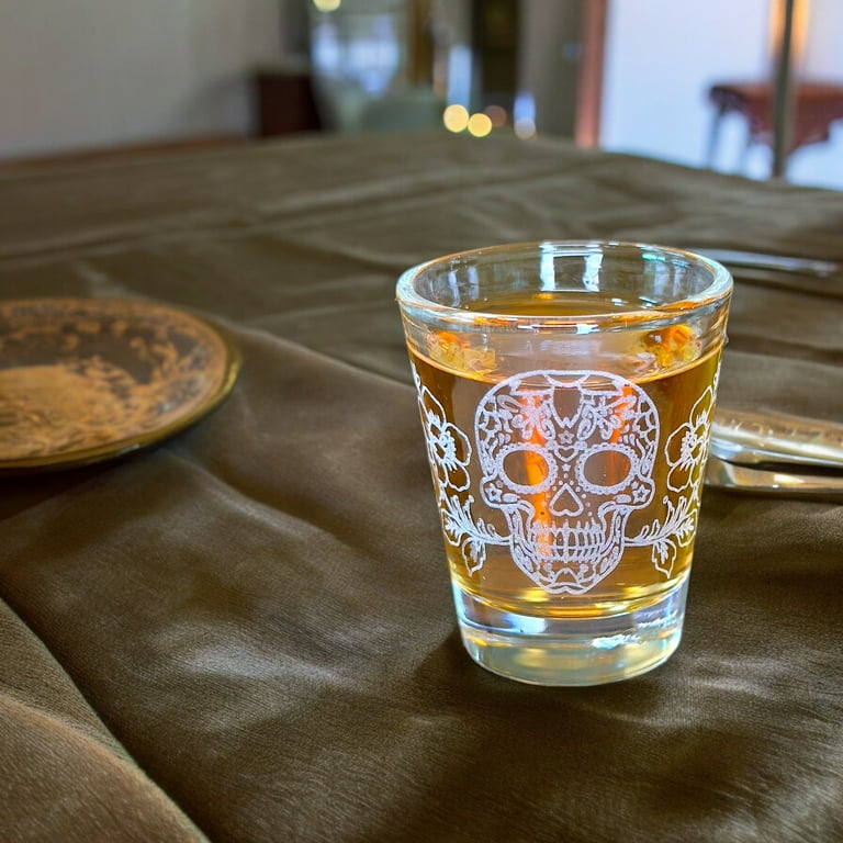 2oz Sugar Skull Shot glass 2oz Sugar Skull Shot glass