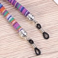 thumbnail image 4 of WASHWEPE Men Women Eyeglass Chains Cotton Wool 1Set Anti Fall Retainer Strap Purple, 4 of 5