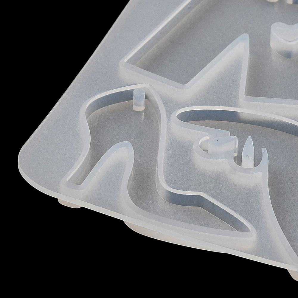 Shoes Clothes Hanger Bag Pendant DIY Silicone Molds Resin Casting Molds for UV Resin Epoxy Resin Craft Making 130x125x5mm Hole: 2mm Inner Diameter: 33~46x27~45mm