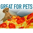 thumbnail image 2 of (60 Inch) Giant Pepperoni Pizza Blanket - Novelty Big Pizza Blanket Adult and Kids - Premium Soft Flannel Round Pepperoni Blanket for Indoors, Outdoors, Travel, Home and More, 2 of 6