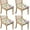 Pioneer Flower-1, variant on Floral Pattern Seat Covers for Dining Room Chairs Set Of 6,Stretch Printed Washable Chair Seat Cover with Elastic Ties and Button,Removable Waterproof Couch Cushion Covers
