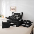 thumbnail image 4 of Erosebridal Wildlife Rabbit Bedding Sets Twin Size,Bowknot Geometric Buffalo Comforter Sets with Sheets,Easter Decor,Reversible,7pcs, 4 of 5