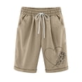 thumbnail image 1 of Pantalones Cortos Casuales Impresos de la Cintura Elástica con Bolsillos, Pantalones Casuales para Todo el Uso Diario de la Temporada, 1 of 3