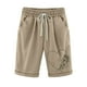 thumbnail image 1 of Pantalones Cortos Casuales Impresos de la Cintura Elástica con Bolsillos, Pantalones Casuales para Todo el Uso Diario de la Temporada, 1 of 3