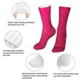 thumbnail image 3 of Easygdp Rose Red Glitter Ankle Socks for Women Stocking Mid Calf Socks Ultra Stretchy for Boots Sneakers Loafer, 3 of 7
