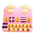 thumbnail image 3 of Juguetes de aprendizaje de matemáticas Montessori, juguete educativo de habilidades motoras finas, juego de viaje, tablero de actividades para Adición rosa Sunnimix juego de mesa ocupado, 3 of 8
