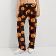 thumbnail image 7 of Trgacdwlo Halloween Fleece Pj Pants Women Ghost Pumpkin Print Womens Fuzzy Pajama Pants Fall Winter Warm Womens Sleep Pants, 7 of 7