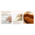 thumbnail image 5 of FX-P81-RG2  RETRO GREEN SOFA Modern Cream Velvet Sofa with Gold Accents - Sleek Channel-Tufted Upholstery, 3-Seat Couch for Living Room and Office Decor, 5 of 15