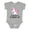 AC-Heather Grey, variant on Inktastic 1st Mothers Day Unicorn Baby Girl Girls Baby Bodysuit