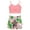 Pink, variant on iiniim Girls 2Pcs Swim Top with Floral Print Swimming Shorts Swimsuit Athletic Summer Beachwear Pink 7-8