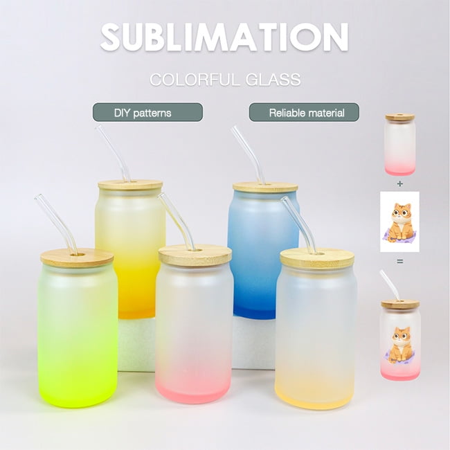 How to Sublimate and Use Vinyl on Glass Jar/Cups with the Bamboo Tops