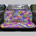 thumbnail image 4 of Qpednta Fashion Daisy Car Seat Covers Full Set for Women Automotive Accessories Universal Fit for Car,Truck,SUV,Vans Elastic Front & Rear Auto Seats Protector, 4 of 7