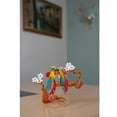 thumbnail image 5 of GlassOfVenice Murano Glass Parrot Birds Pair on a Branch, 5 of 6
