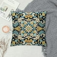 thumbnail image 2 of Shangniulu Short Plush Pillow Covers Green Yellow Floral Square Pillow Case for Bedroom, Sofa, Car Decoration,Various sizes available, 2 of 5