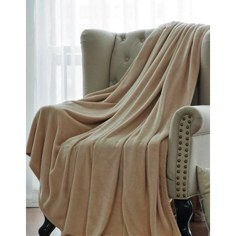 Throw Size Soft Cozy Warm Polyester Lightweight Blanket 50" x 60