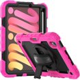 thumbnail image 1 of navor Rugged Cover Compatible with iPad Mini 6 (2021), Rotatable Kickstand Shoulder & Hand Strap Shockproof Heavy Duty Protective Case, 1 of 9