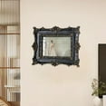 thumbnail image 1 of Marco de foto resina de resina foto marco rectángulo de decoración del hogar pintura marco de marco de arte sala de estar adornado marco europeo Negro, 1 of 8