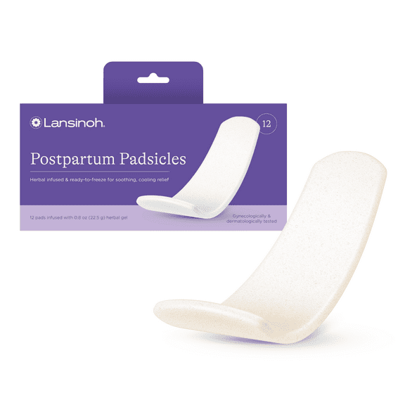 Lansinoh Postpartum Padscicles, Perineal Ice Packs for Postpartum Care, 12 ct.