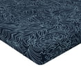 thumbnail image 2 of Ambesonne Navy and Teal Fitted Sheet, Abstract Flourish, Queen Size, Baby Blue and Navy Blue, 2 of 3