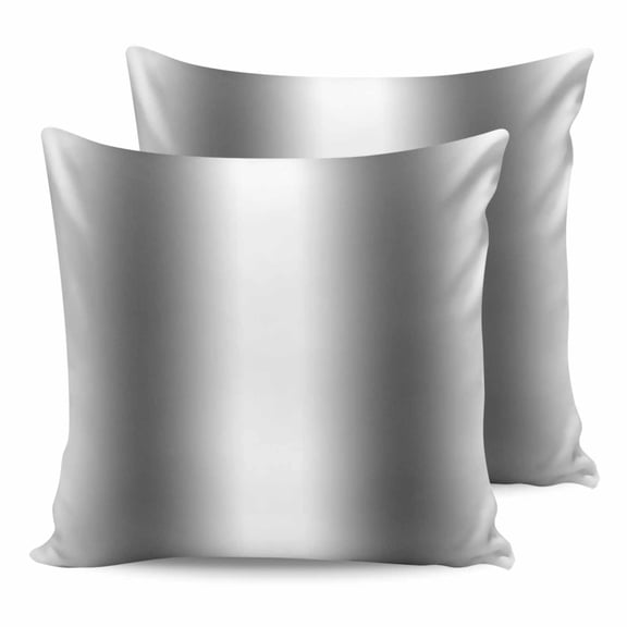 24x24 Pillow Covers Set of 2, Gray White Ombre Throw Pillow Covers Decorative Couch Cushion Case, Modern Abstract Art Farmhouse Gradient Microfiber Square Pillowcases for Bedroom Car Living Room