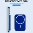 thumbnail image 4 of Hendoct Magnetic Power Bank, 5000mAh Wireless Magnetic Portable Charger for iPhone 15/14/13/12 Series-Blue, 4 of 6