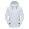thumbnail image 3 of Guluxicc Men's Athletic Jackets with Pockets Waterproof Wind Resistant Drawstring Full Zipper Long Sleeve Hooded Jackets for Cycling Hiking Wear Fall Winter Casual Jackets, 3 of 4