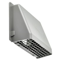 Lambro 389G 8-In. Gray Plastic Wall Cap