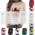 thumbnail image 3 of Enjoytime Halloween Sweatshirt for Women Pumpkin Print Long Sleeve Pullover Tops Cute Casual Crewneck Sweatshirts, 3 of 5
