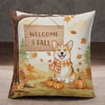 thumbnail image 2 of Welcome Fall Corgi Cozy Autumn Field Pumpkins Golden Leaves Pillowcase Double Sided Welsh Corgi Dog Lover Gifts Idea Pillow Case Covers - 12013, 2 of 3