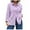 Purple, variant on Womens Long Sleeve Shirts Button Up Plus Size Polka and Linen Buttoned Round Neck Loose and Comfortable Long Sleeved Top