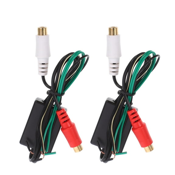Hemoton 2pcs Audio Adapter Cable Speaker Wire To Adapter Car Supply Line Output Converter For Subwoofer Car Audio Speaker Cable Adapter For Amplifier